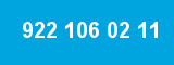 922 106 02 11 922 106 02 11